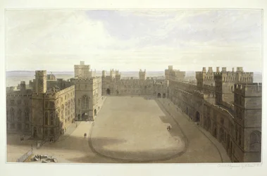 Looking onto the Quadrangle at Windsor